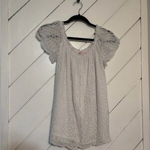 Lilly Pulitzer Off-White Lace Blouse